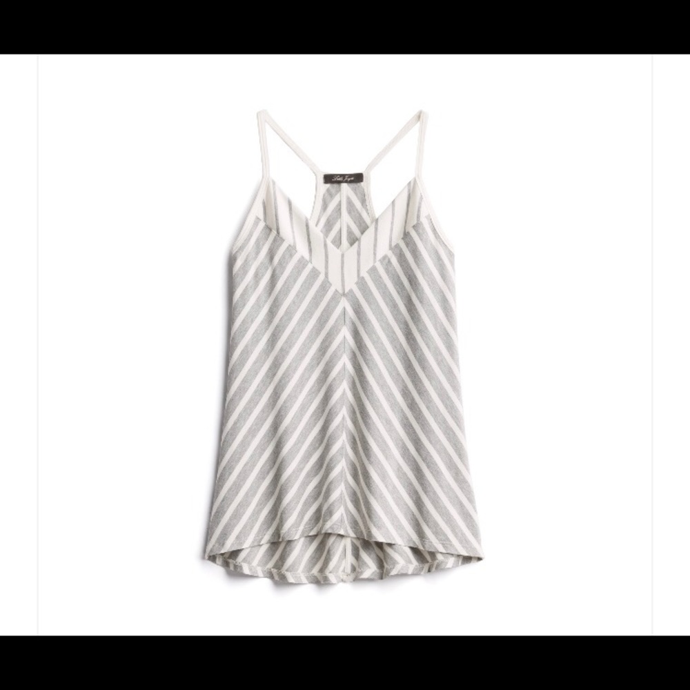 🆕 Laila Jayde Gray/White V Neck Knit Top XL